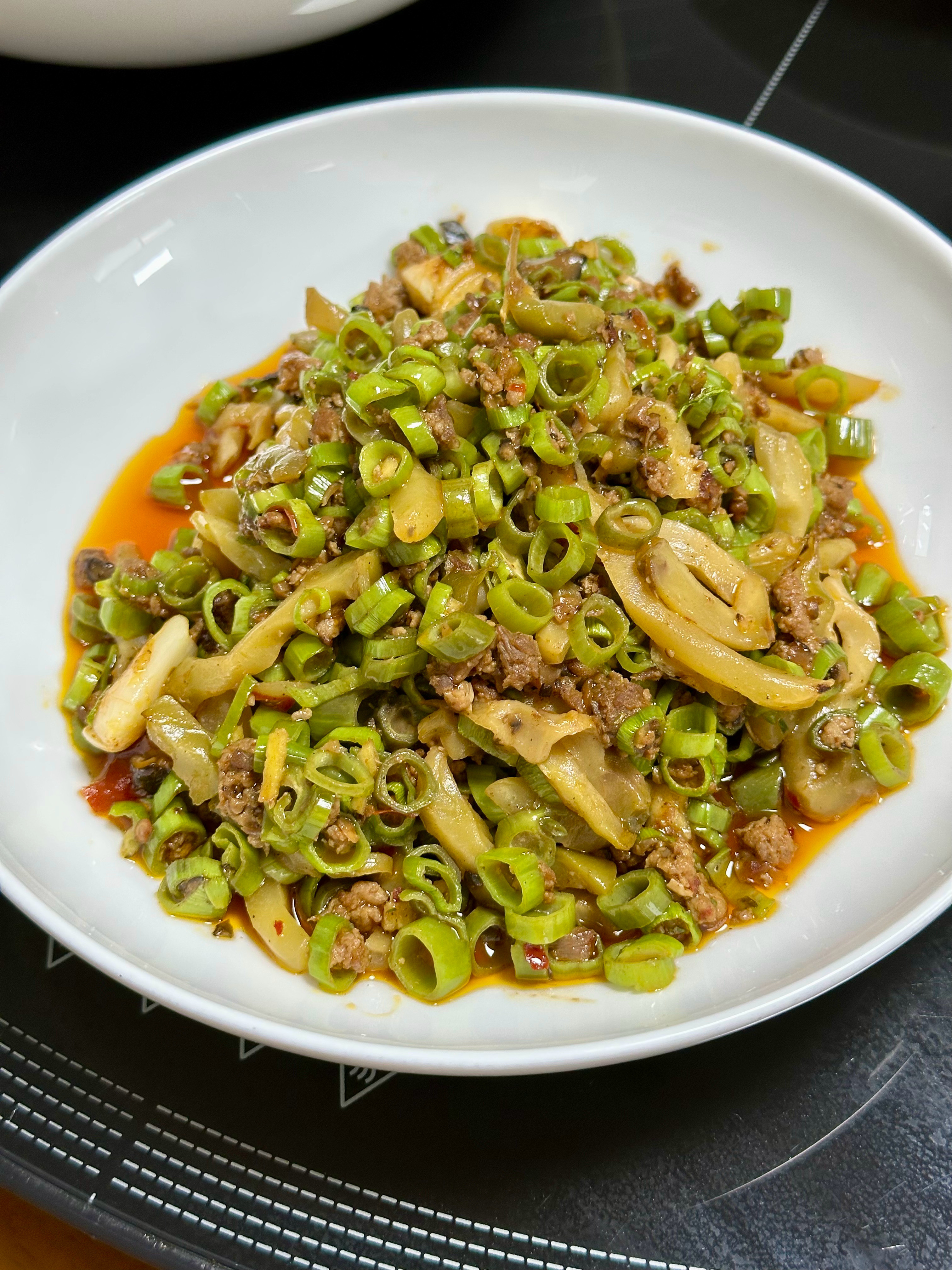盐煎肉，下饭菜看起来如何嘛好好吃饭​​​