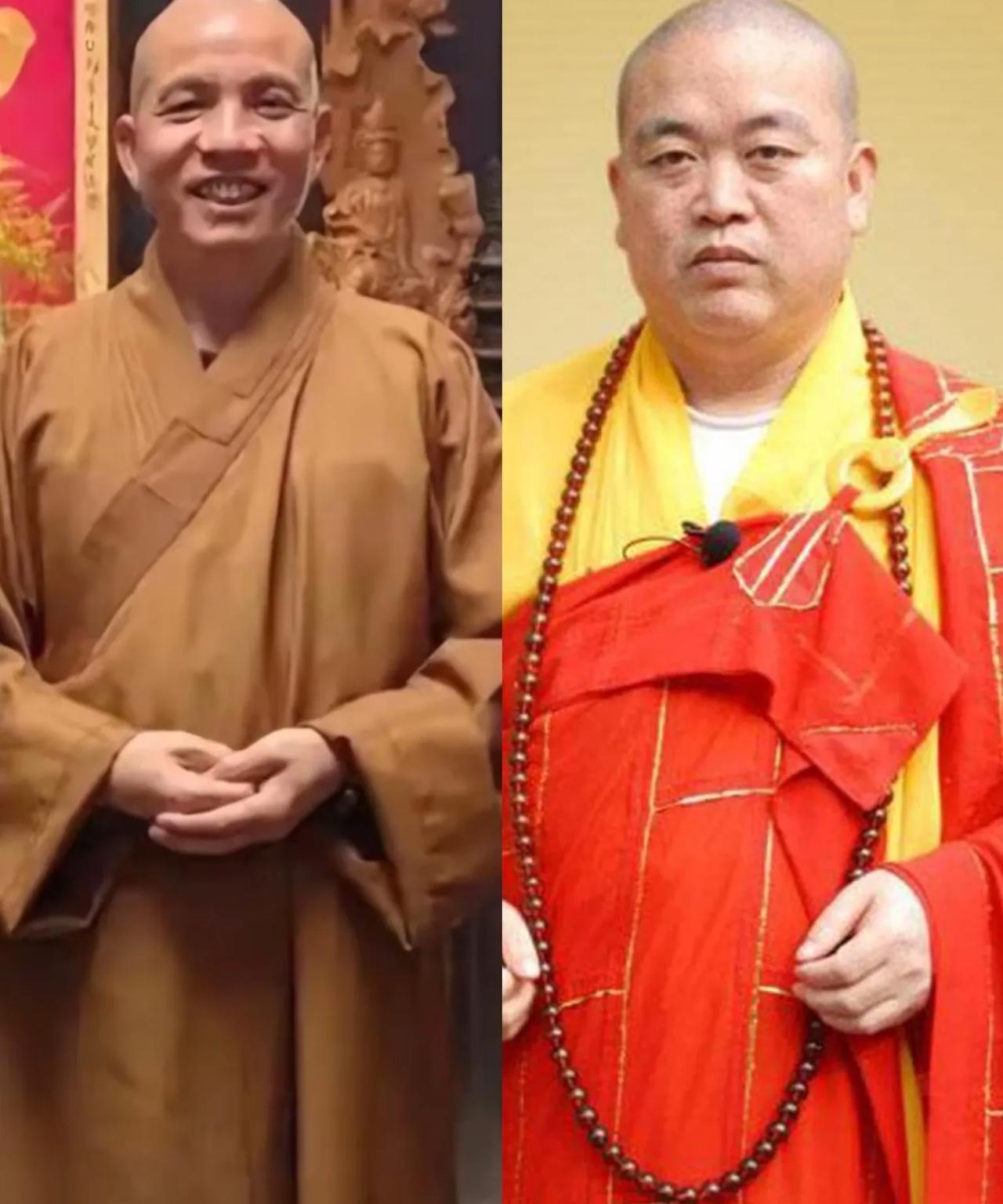 释印乐和释永信从容貌上就能看出不是一路人！这对“同龄不同命”的方丈，一个65年出