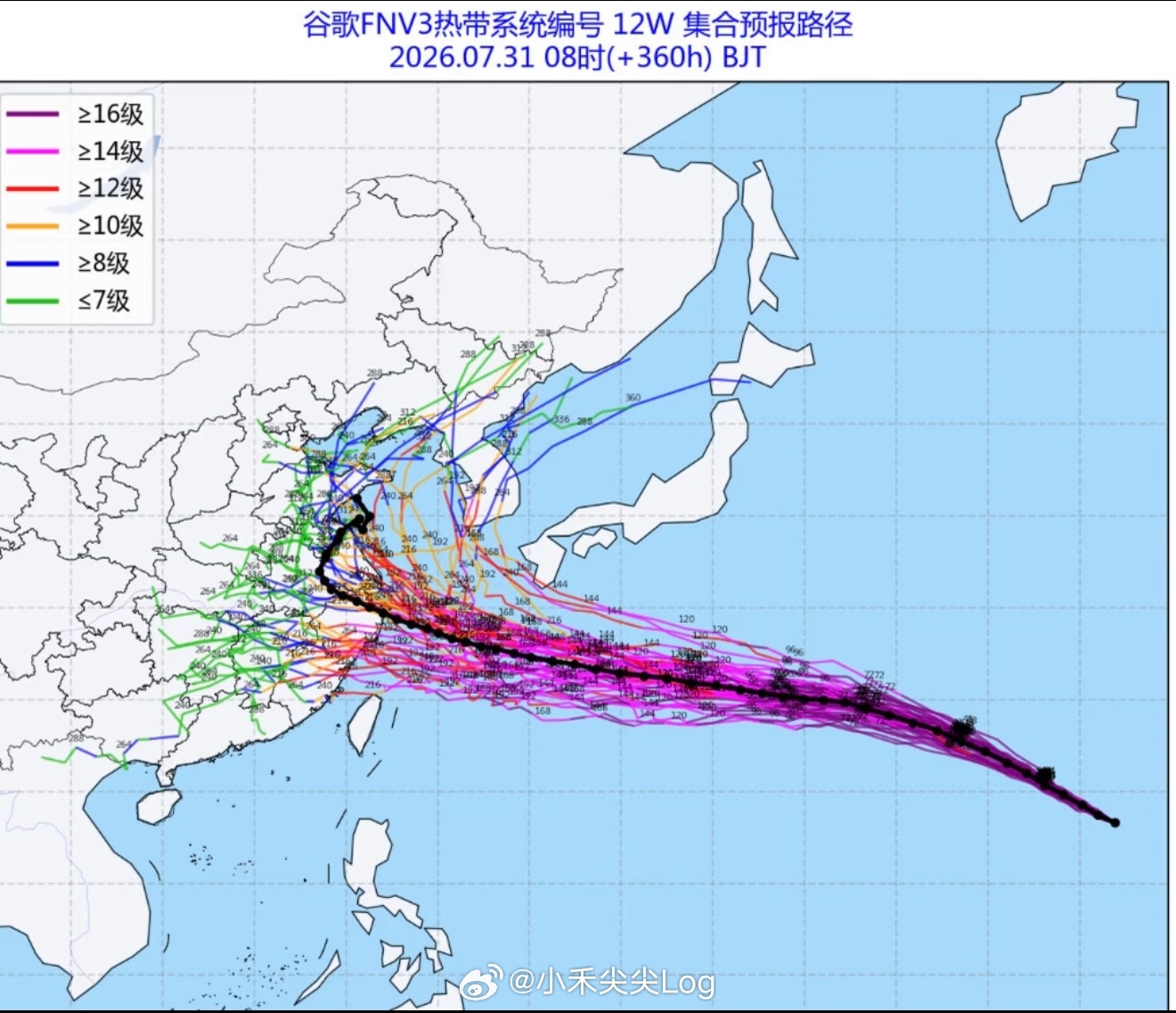 大概率登陆华东？还是周末登？台风白海豚已达17级