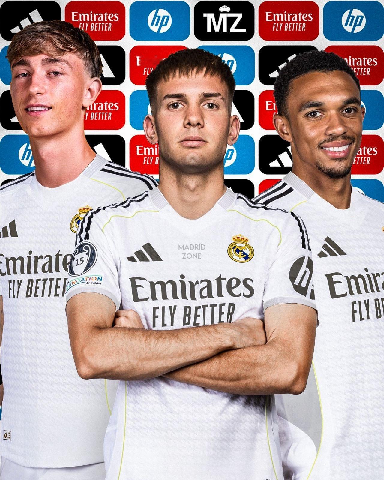 目前为止皇马的2025夏天转会：🏴󠁧󠁢󠁥󠁮󠁧󠁿阿诺德🇪🇸赫