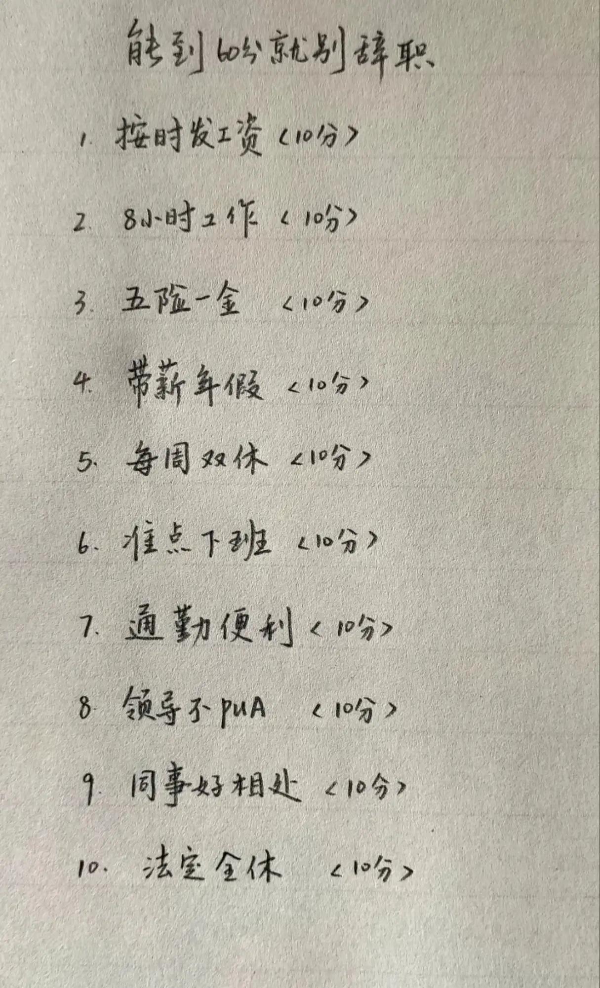 能到60分就别辞职，你觉得呢？