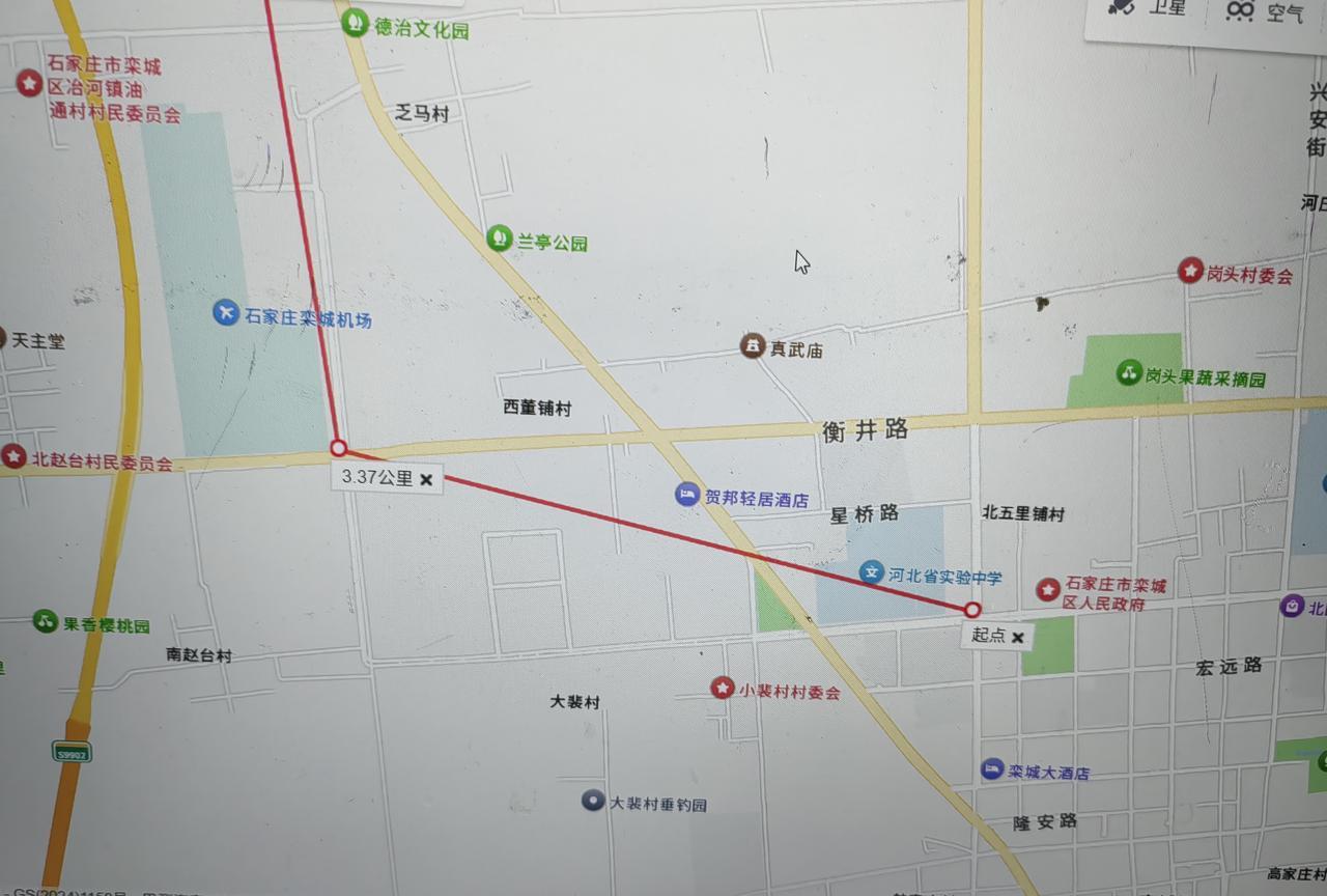 石家庄地铁6号线自制规划图线路名称：石家庄地铁6号线起止点：栾城区政府-西山