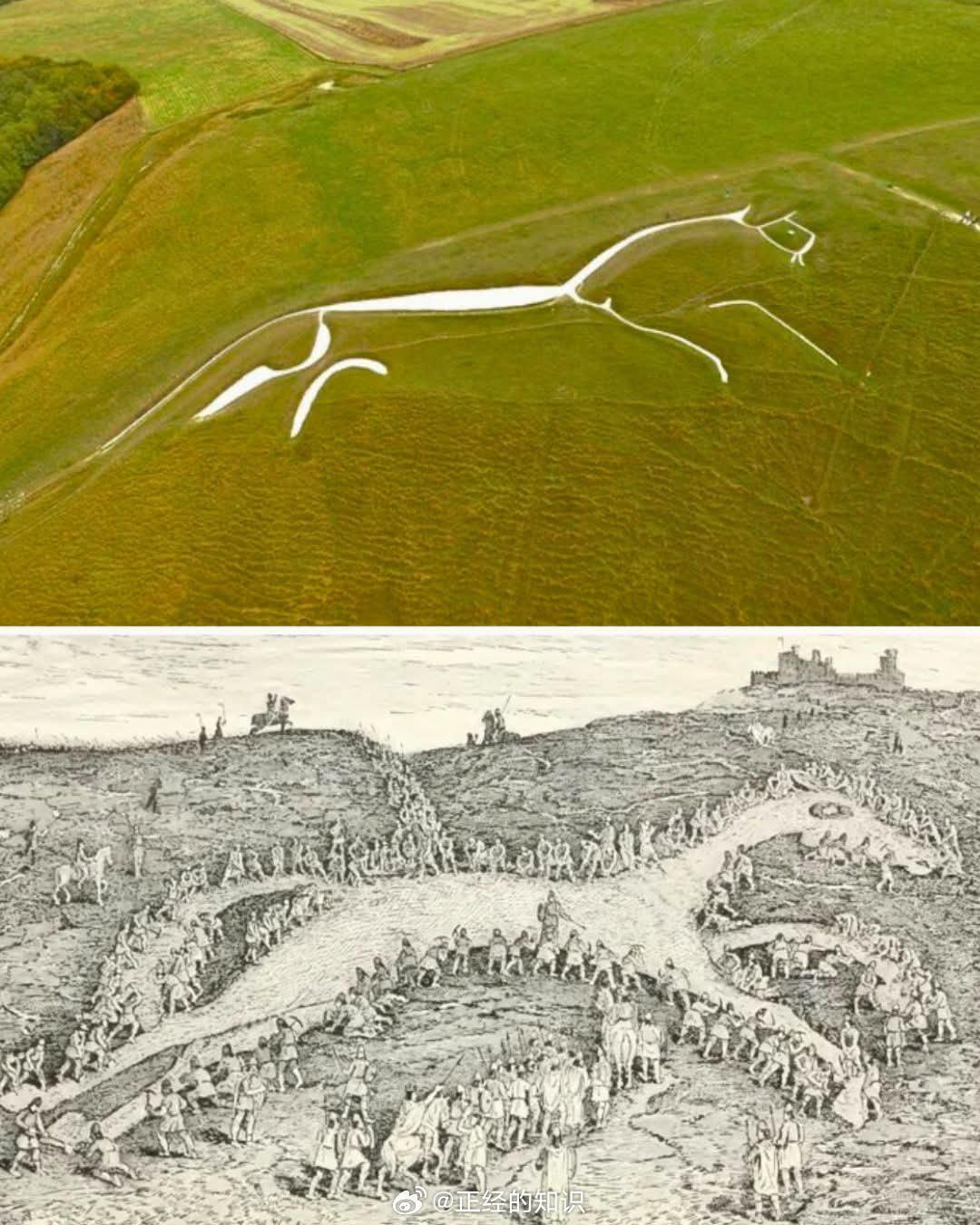 乌芬顿白马是牛津郡一处引人注目的史前山丘地貌，其历史可追溯至约3000年前。