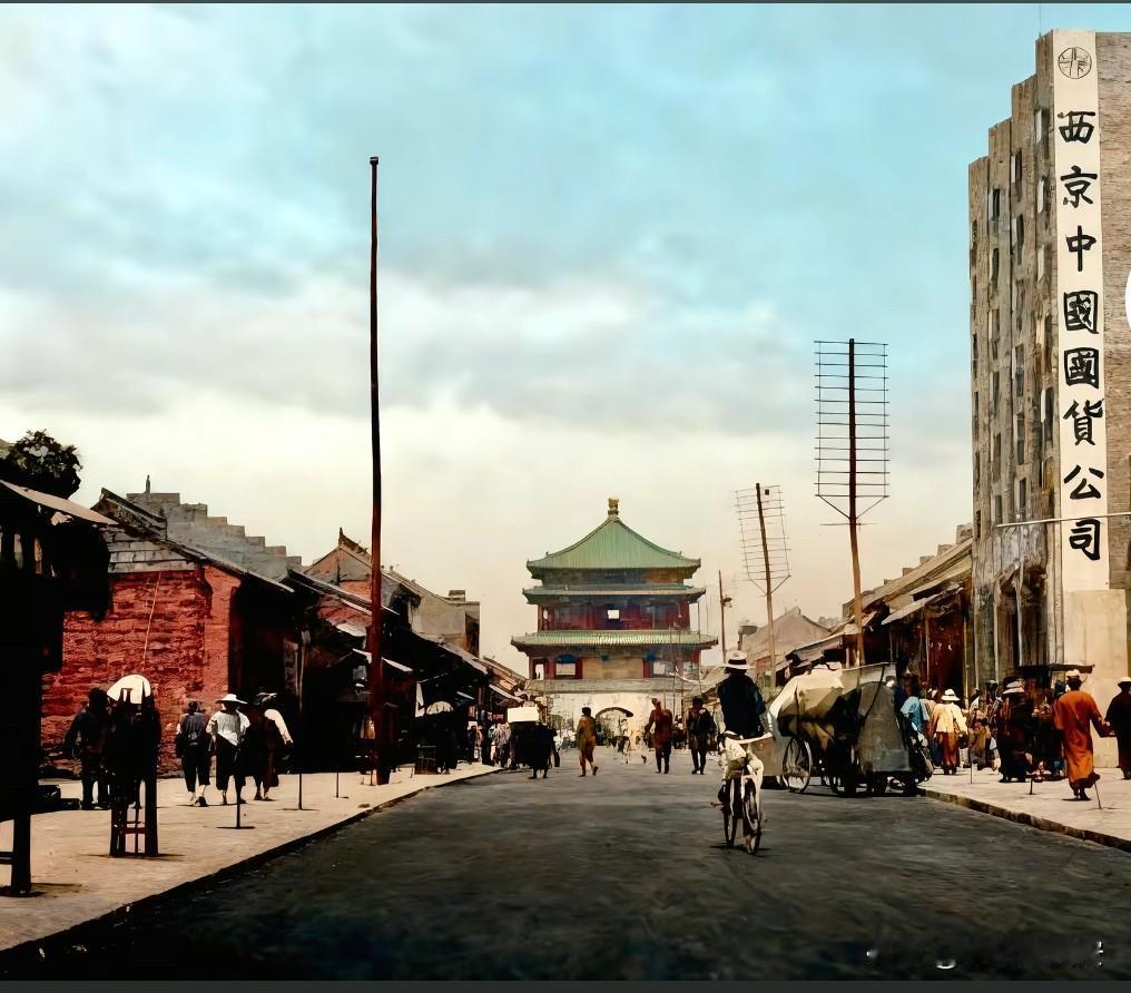 震惊l1935年的西安城居然是这样这张照片拍摄于1935年