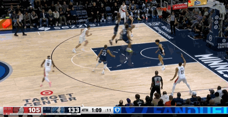 习以为常就好，杨瀚森今天还是在垃圾时间上场！今天上午，NBA常规赛，开拓者客场1