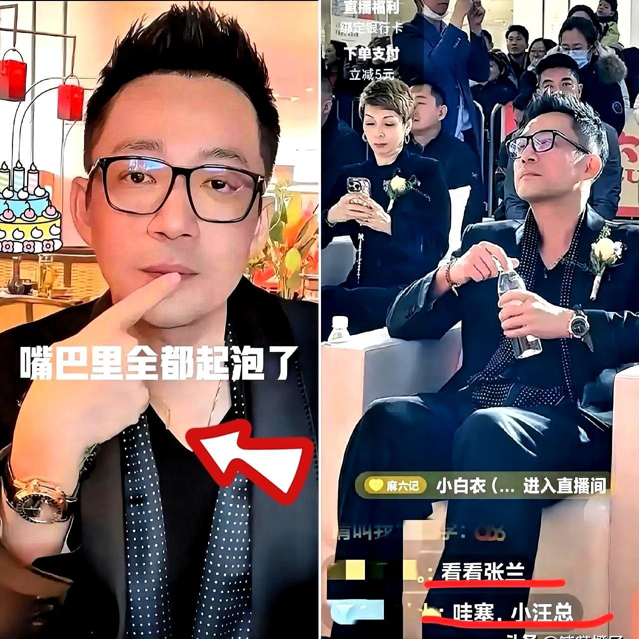 汪小菲最近满嘴长燎泡，说话都得抿着嘴。刚生了小儿子，马筱梅还在坐月子，张兰