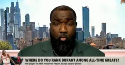 极高的评价！帕金斯谈杜兰特：“他是篮球史上最伟大的得分手。”“他没有任何