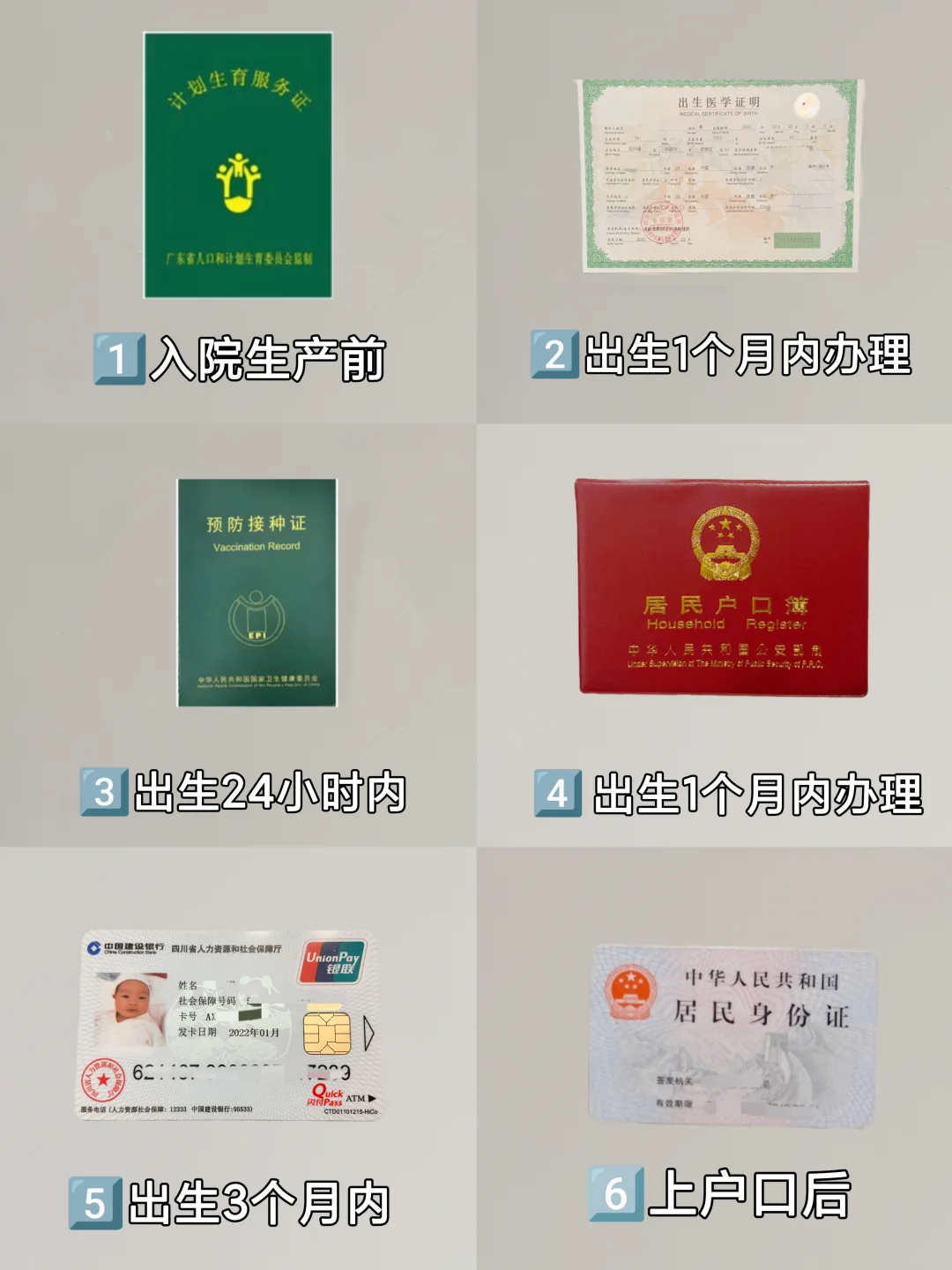 2025新生儿6⃣️证办理🔥一个都不能拖！