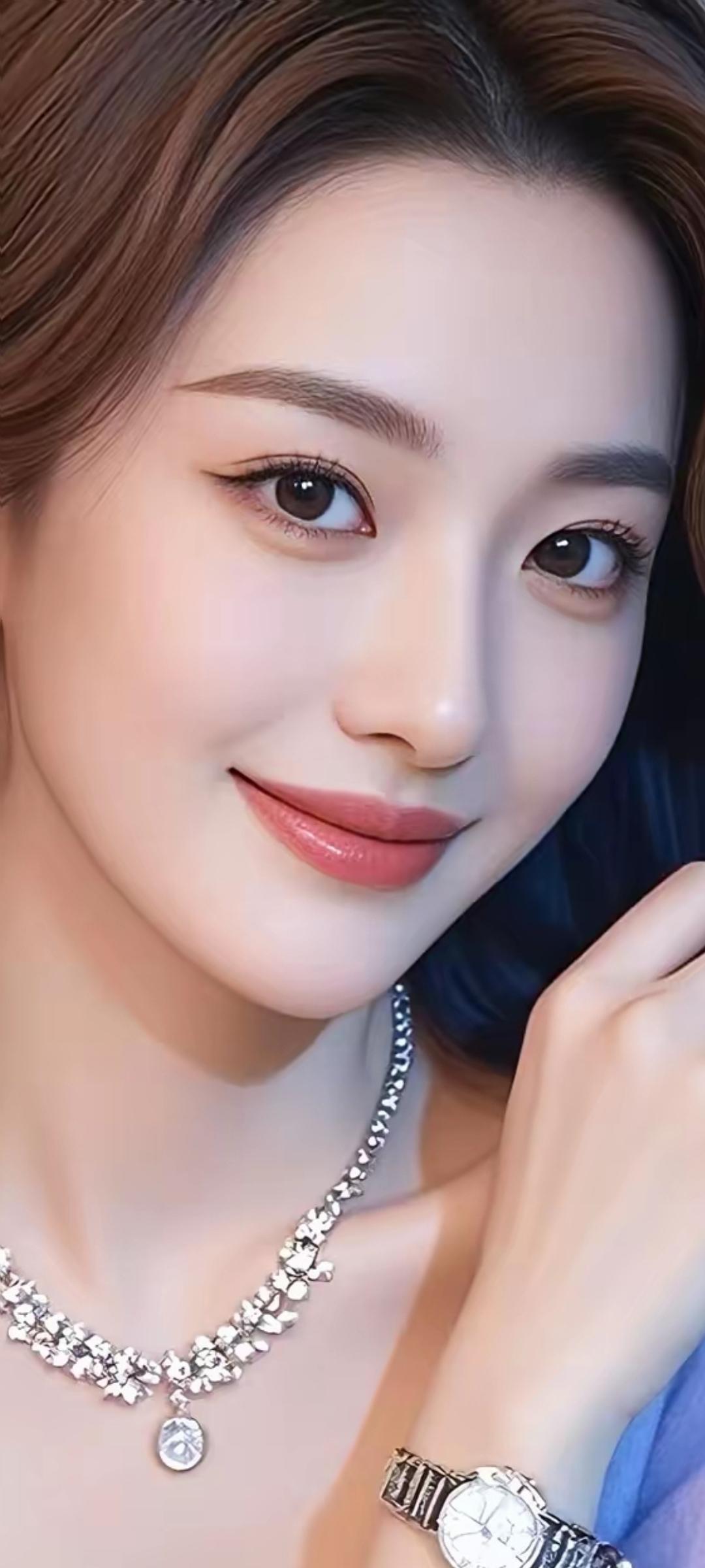 优雅气质，闪耀珠宝，精致妆容，完美女神。