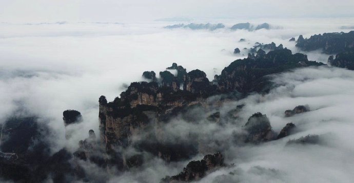 张家界云海景观，仙气十足！​​​
