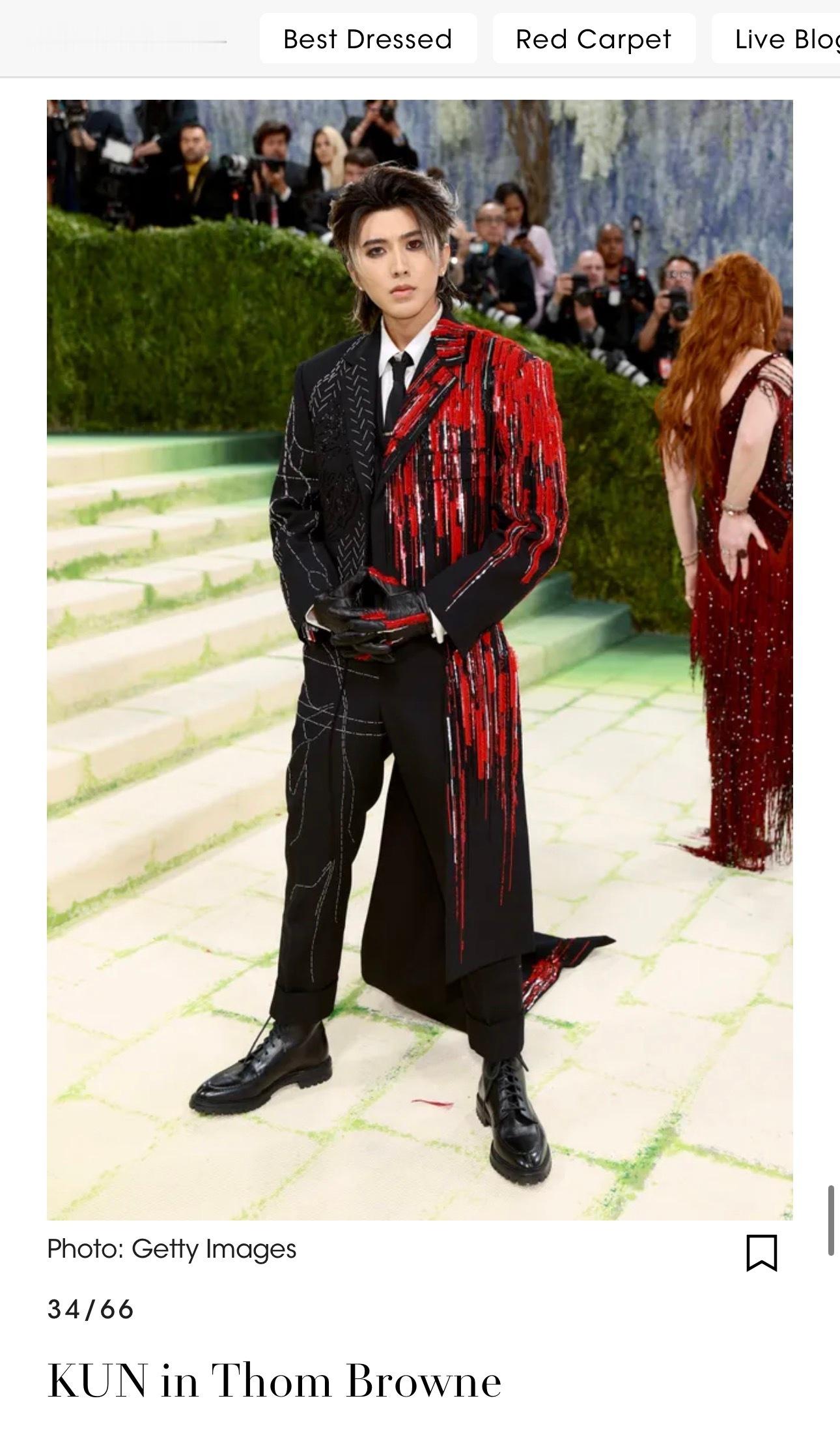 蔡徐坤inVOGUEBestDressed蔡徐坤MetGala红毯