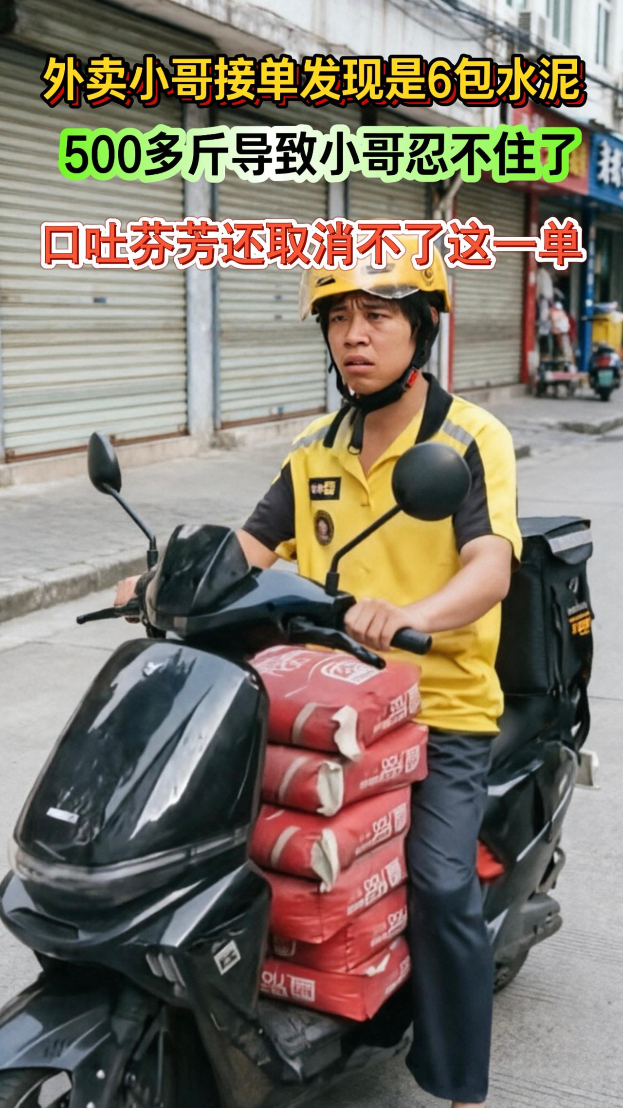 外卖小哥美团骑手配送不易