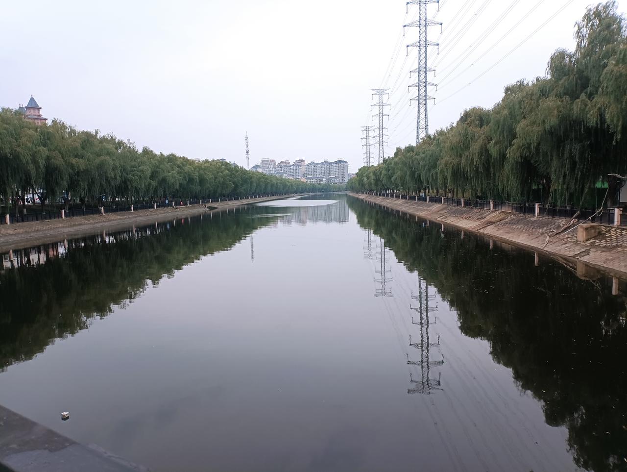 河南商丘市区的包河美景。