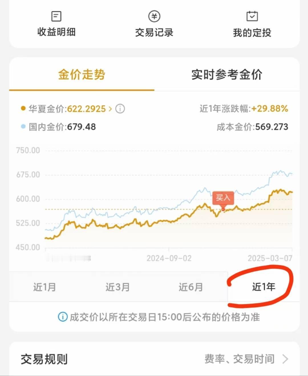 最近和朋友聊起黄金，我分享了我在支付宝买黄金和债基的心得，那就是反着来。就看最近