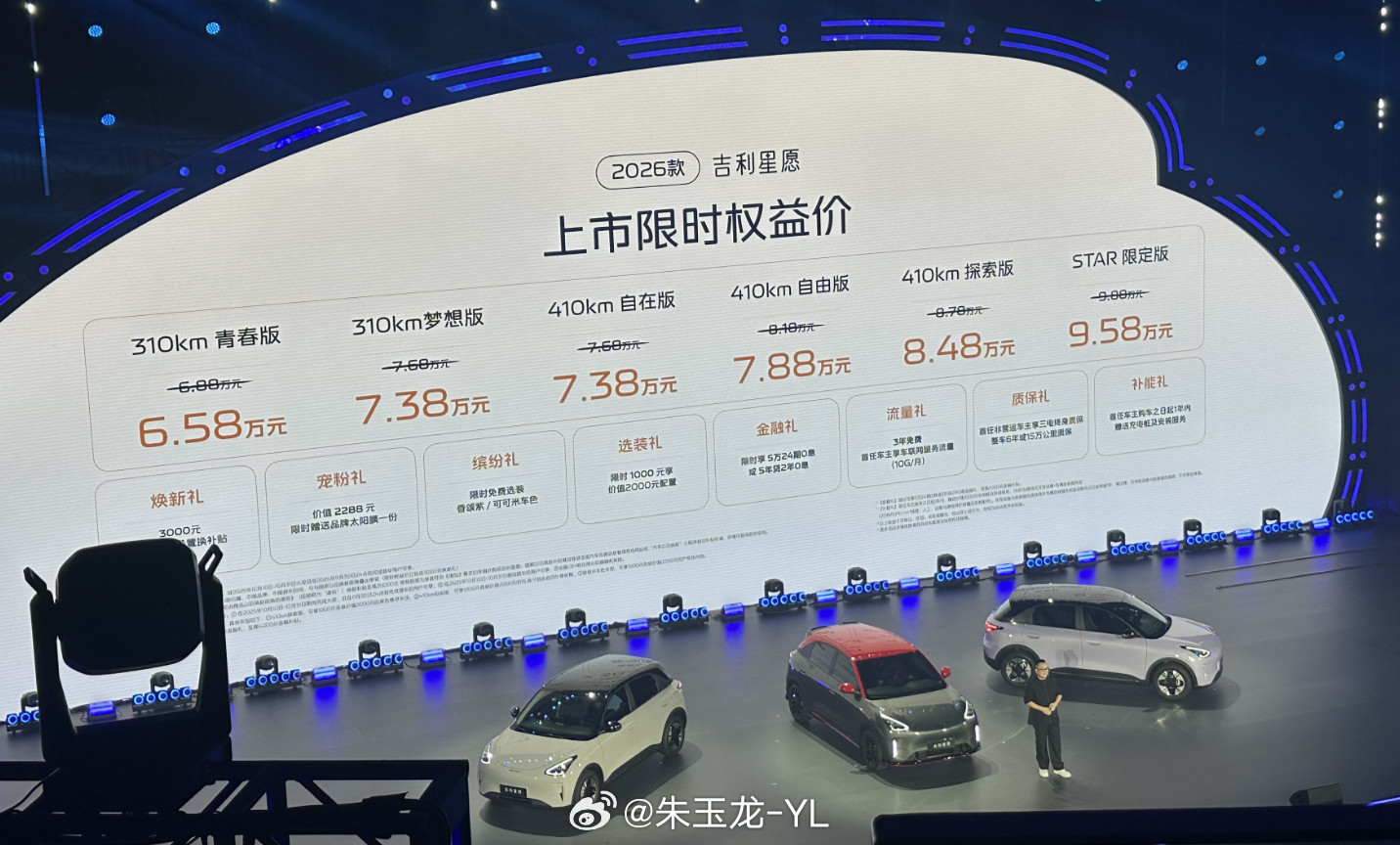 昨天吉利银河发布了2026款吉利星愿，这台2025年上半年的销量冠军，现在想出来