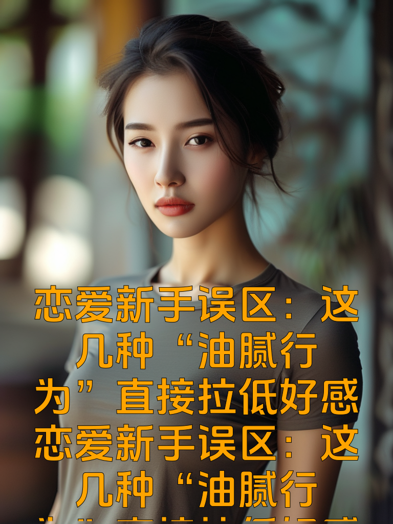 恋爱新手误区：这几种“油腻行为”直接拉低好感