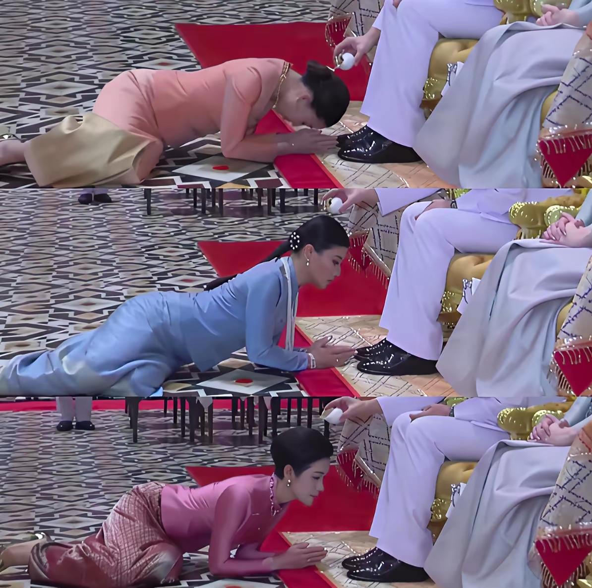 泰国的匍匐礼，不能像是网友说的那样是奇葩，他们也是一种刻进文化里的敬意。看