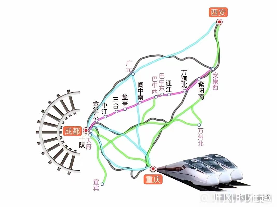 成巴安高铁最大的功能就是填补空白区域，对于川中北地区来说是历史性的发展。客流倒是