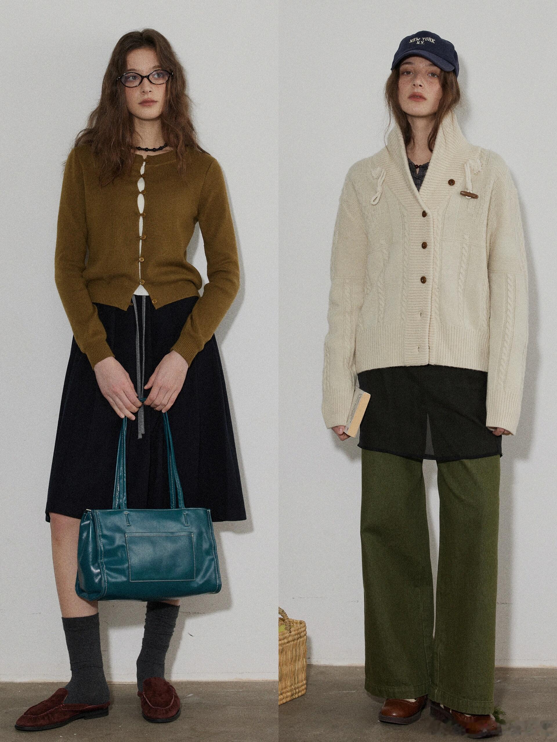 解锁春日松弛感穿搭，简约基础款叠穿，随性又好看阳光正好的日子，穿件软糯针织+牛仔