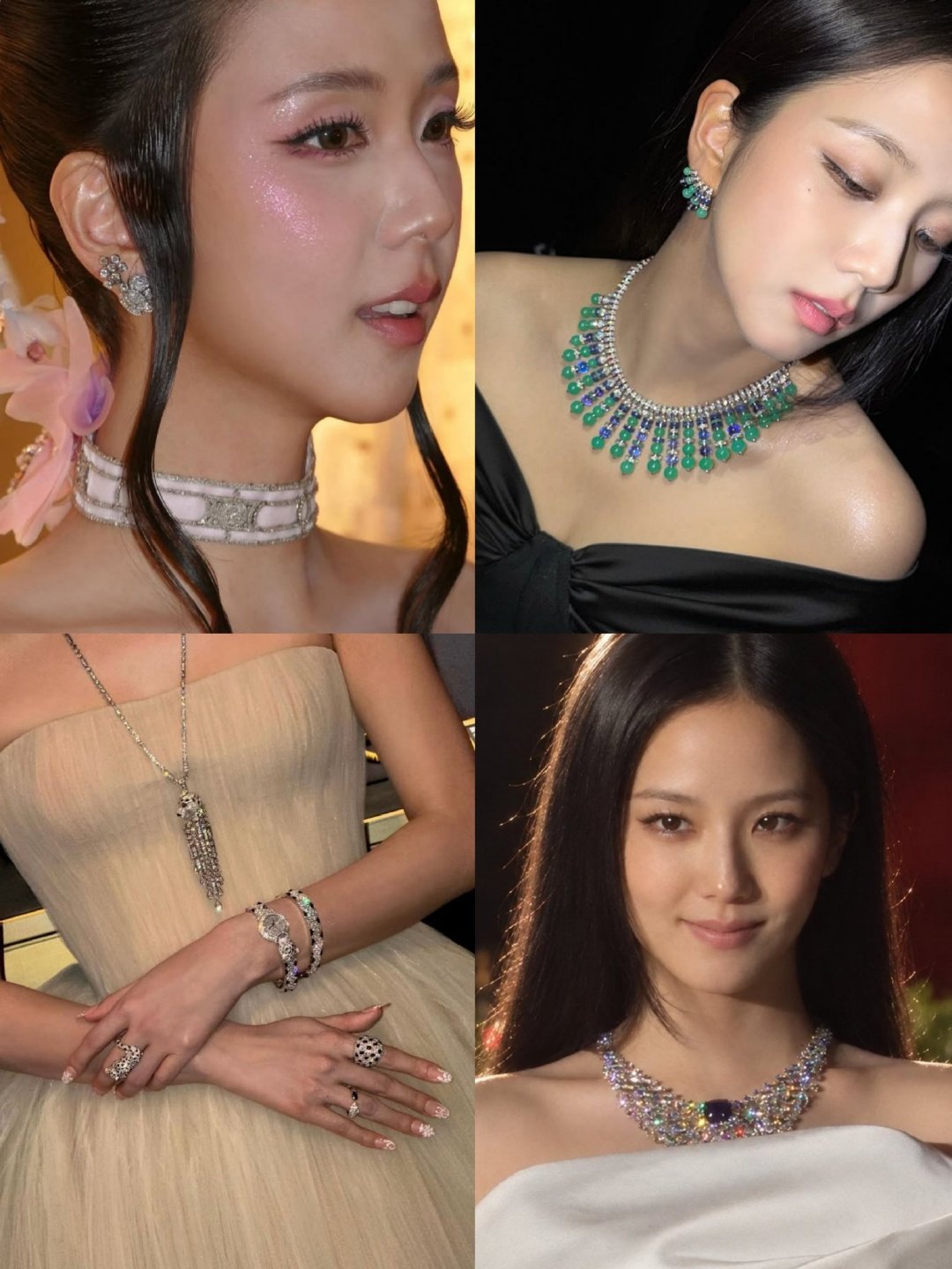 JISOO今年佩戴的这些卡地亚珠宝都是震撼美😯#金智秀#​