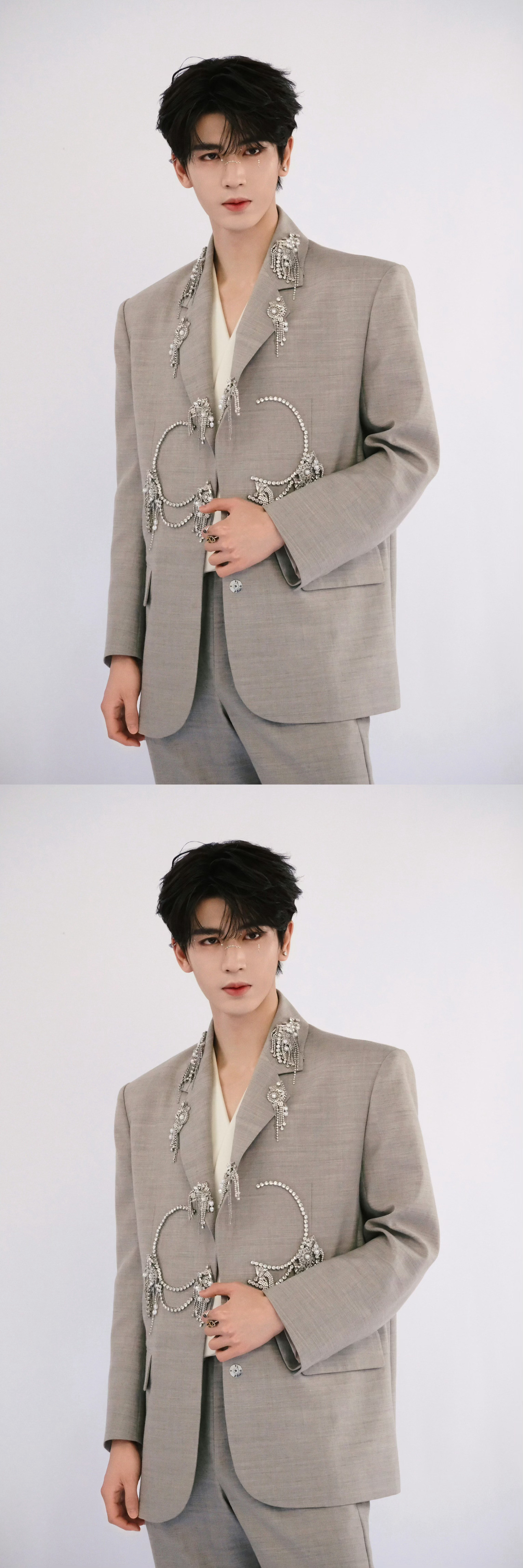 张凌赫开推脸钻妆是脸钻妆张凌赫😍我们的漂亮宝贝[爱心]​​​