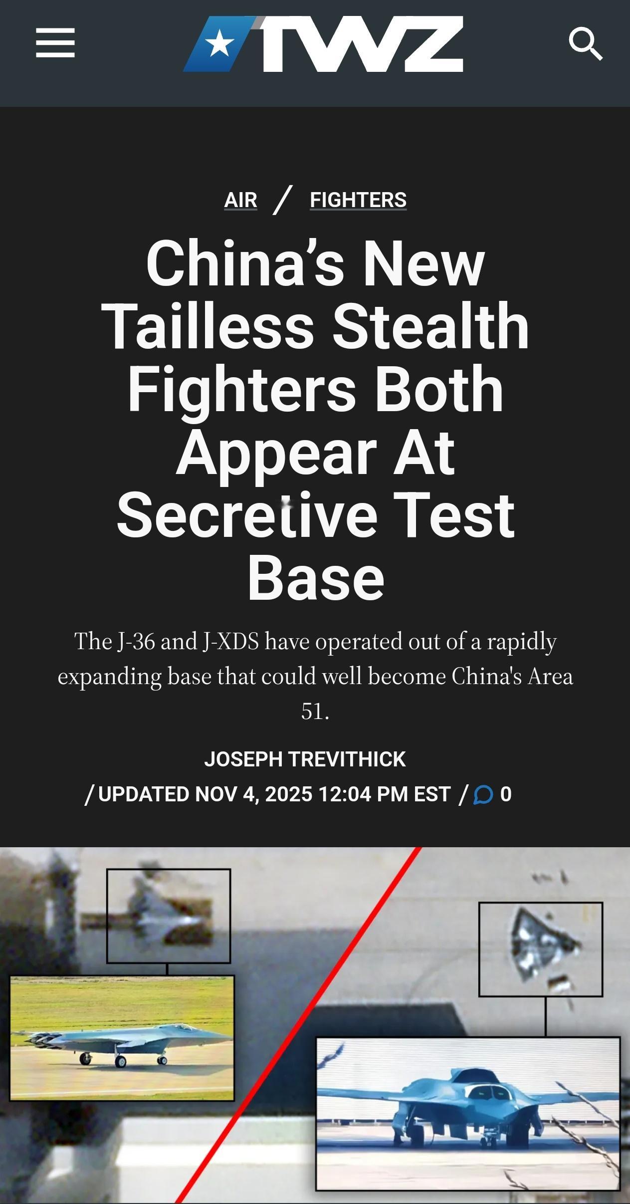 原来南北六首机去这了[并不简单]来自战区网站烽火问鼎计划中国六代机首飞​