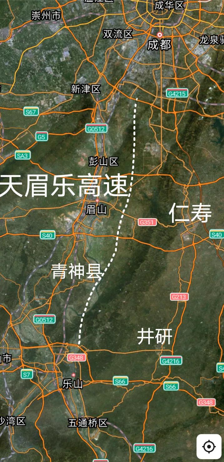 好消息，成都来往乐山的第二条直达高速天眉乐高速全线控制性工程全长约4.2公里的虎