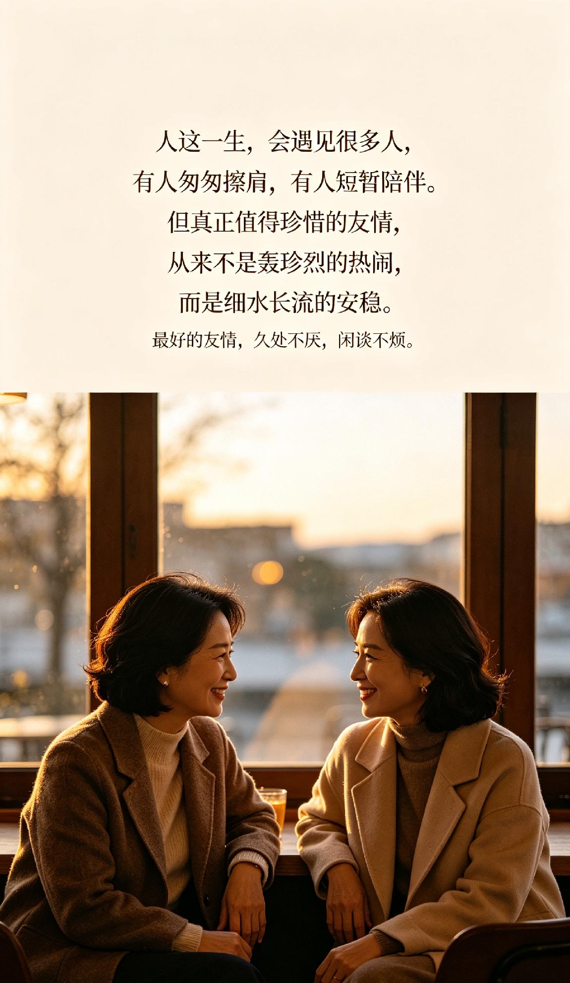 真正值得珍惜的友情是什么样？舒服自在，胜过万般热闹🌿人这一生，会遇见很