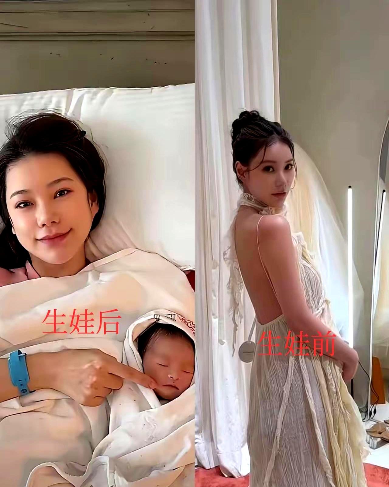 漂亮，是不是。怪不得有人一看就分得清：哪个女人生过孩子。拿马筱梅来说，生产前