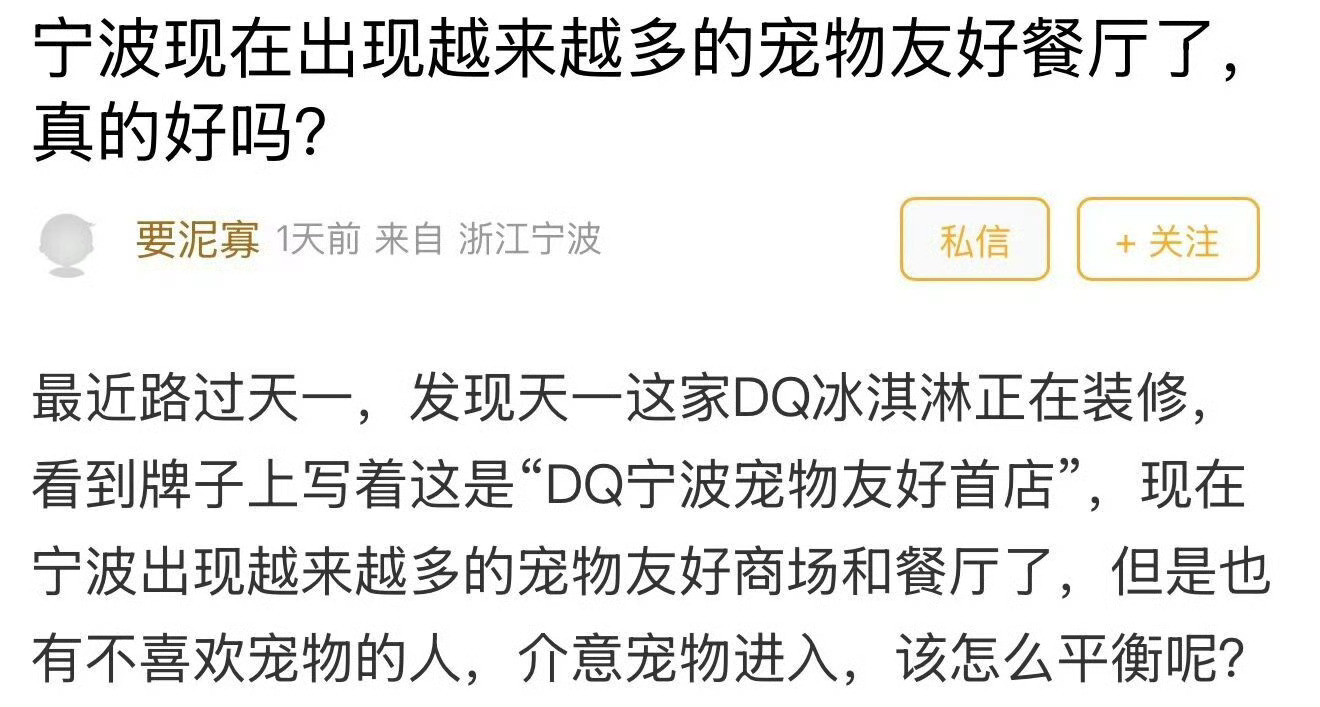 宁波天一DQ要改造成宠物友好店你支持吗❓宁波这家“老店”正在改造！要变成“宠物