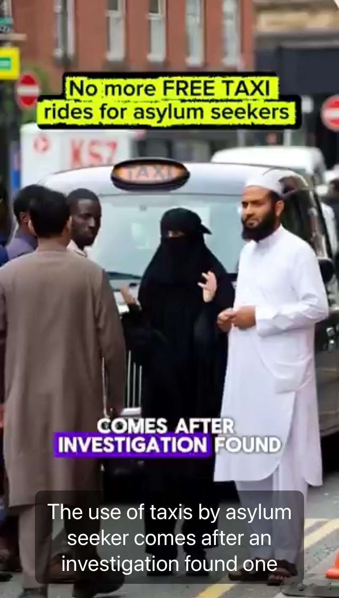 英国政府将禁止寻求庇护者免费乘坐出租车，以期每年节省1580万英镑。内政