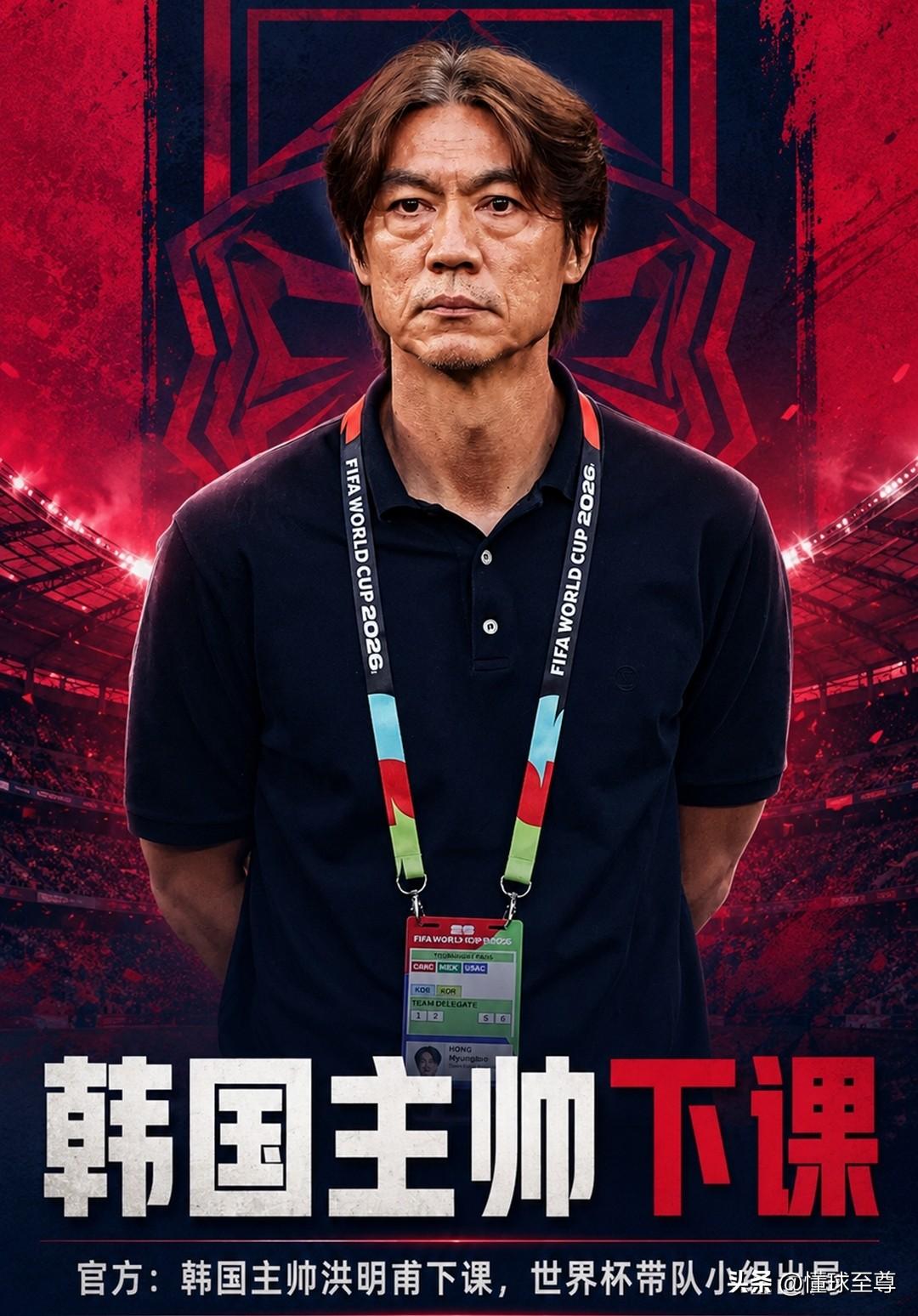 敢作敢当真男人，韩国主教练洪明甫主动辞职！据韩国足协官方消息，韩国主帅洪明甫