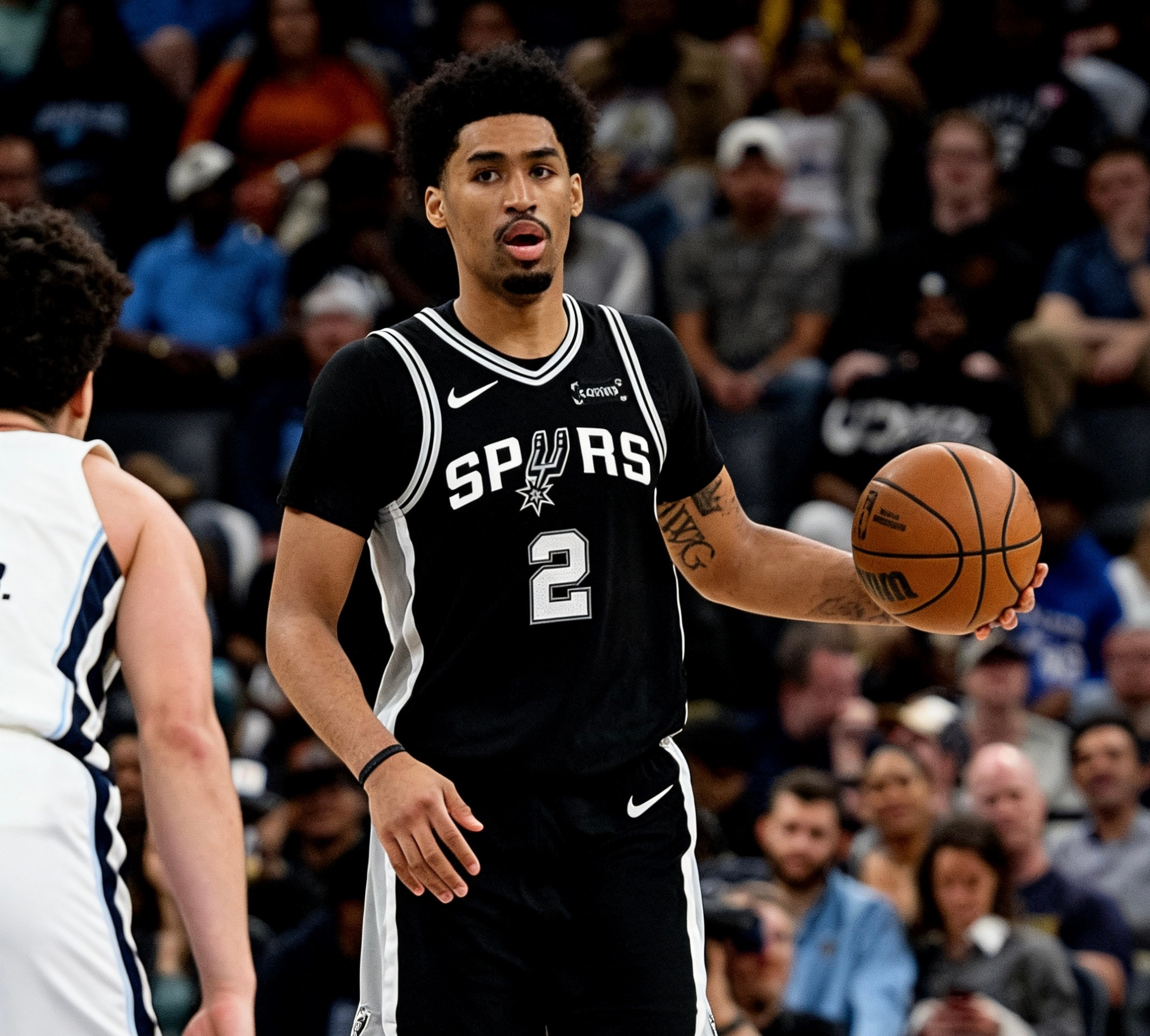 全场比赛结束！马刺客场123-98轻取灰熊，喜提七连胜🎉马刺（55-18）：文