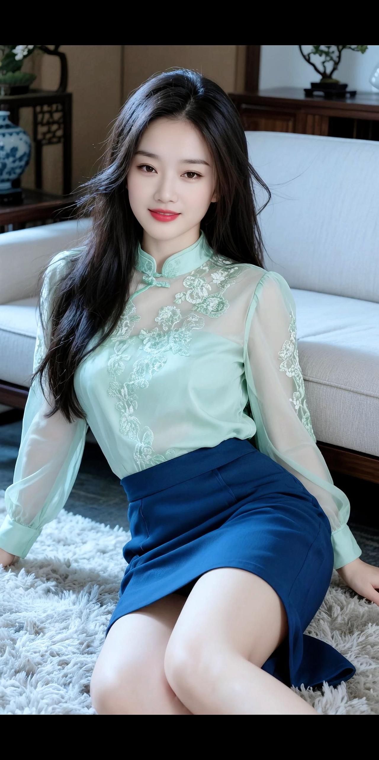 人只有伤过了，才会彻底清醒～AI温婉知性写真