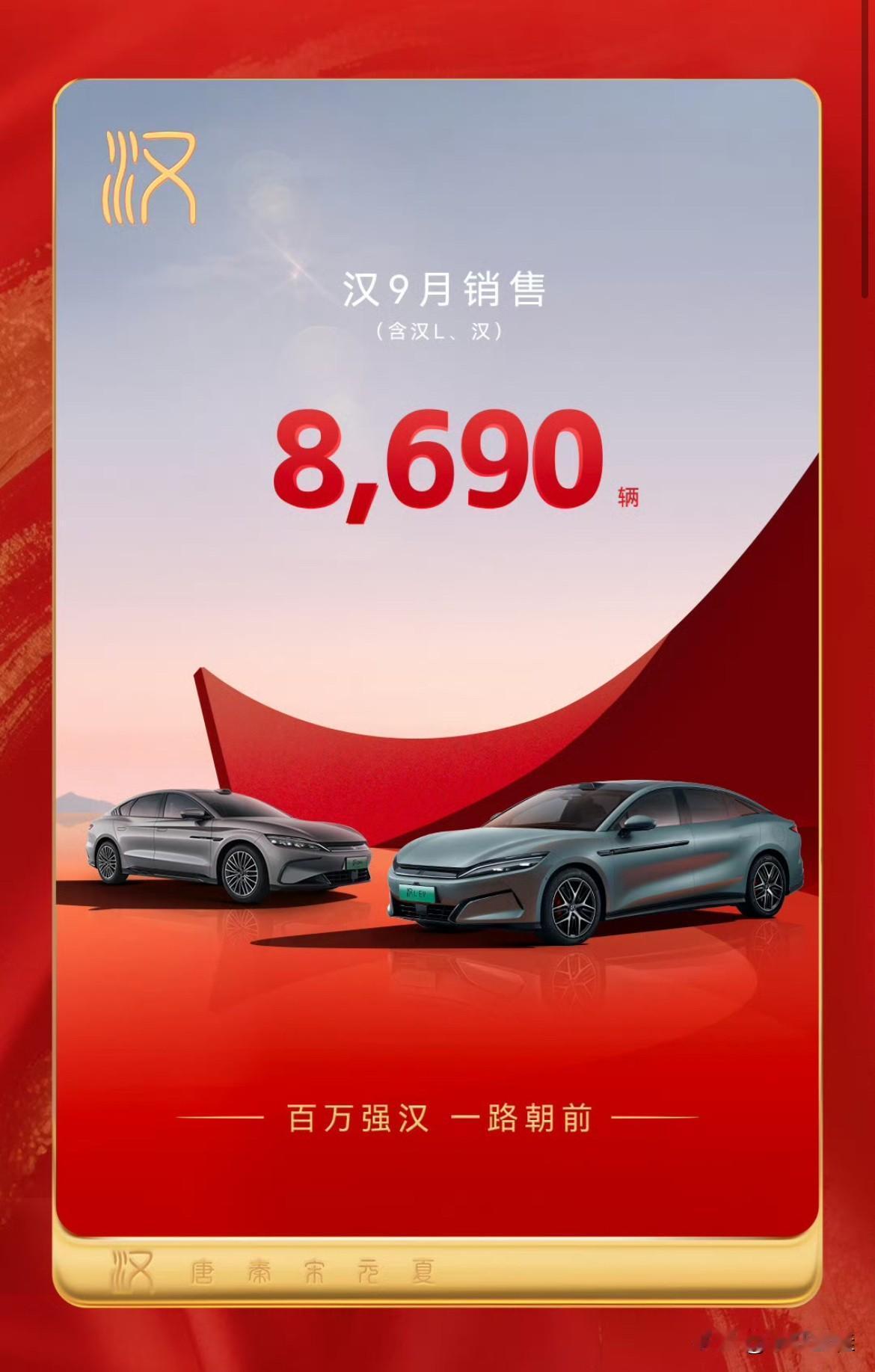 比亚迪汉就只有这么点销量了，厂家是怎么好意思细分出来宣传的啊？如果我是厂家，我