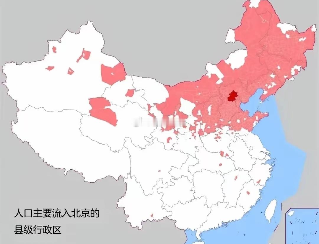 四大一线城市人口虹吸地图，你的家乡被谁“圈走”了？
