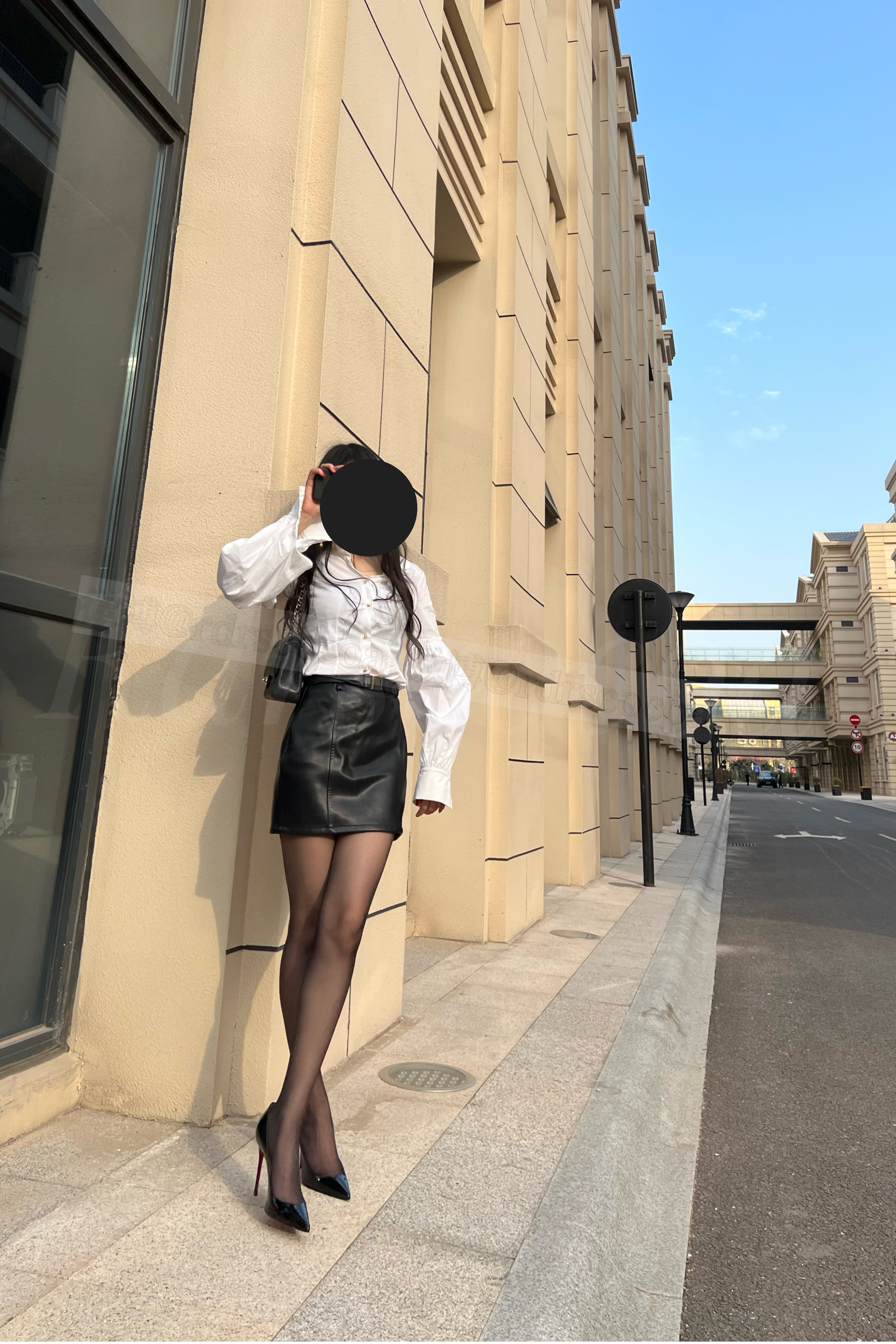 皮裙👗穿搭，打造欧美街头风。今天穿什么ootd​​​