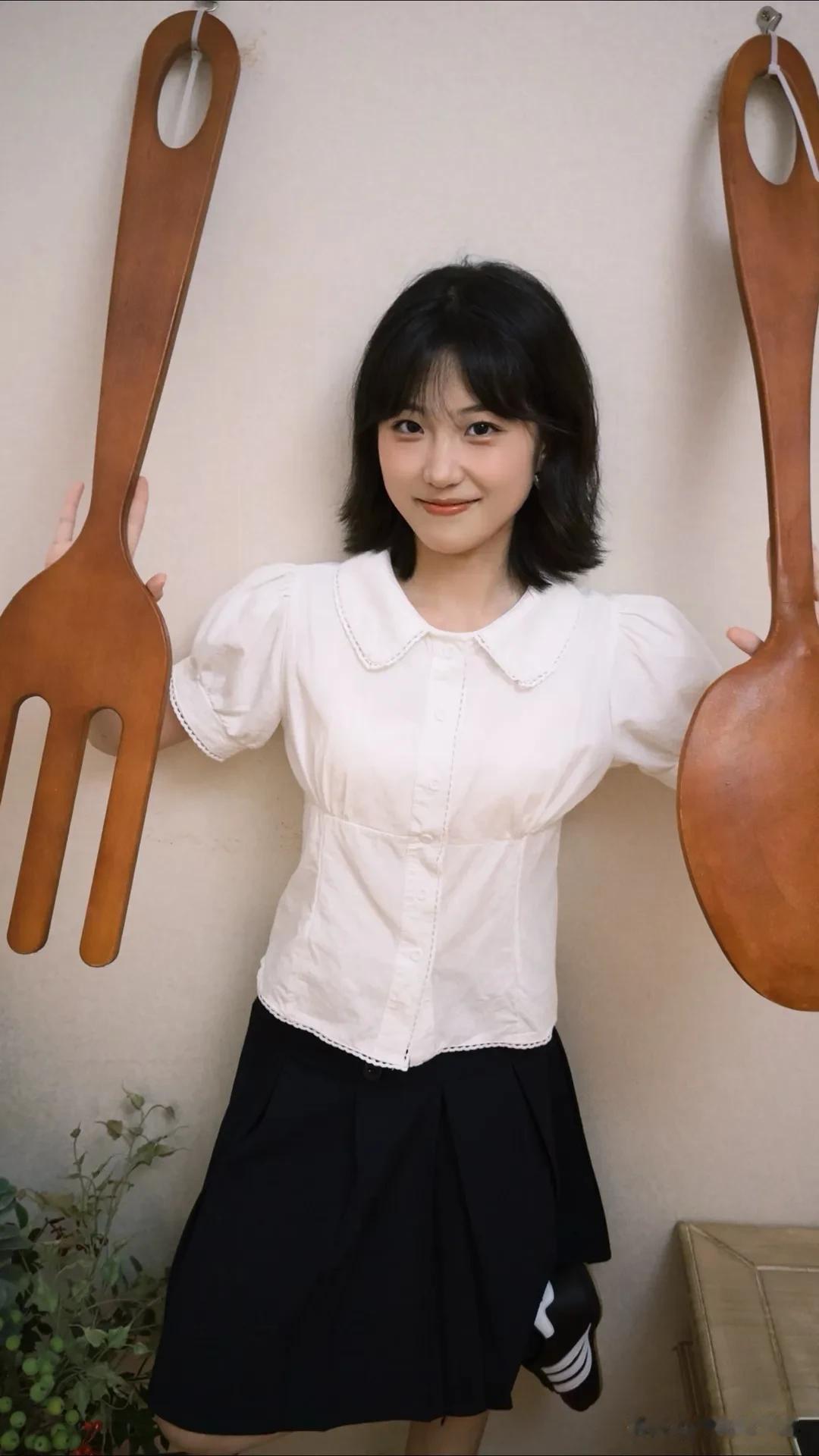 甜妹女孩，温柔治愈系微笑，瞬间融化所有疲惫。甜妹日常，简单穿搭，甜美笑