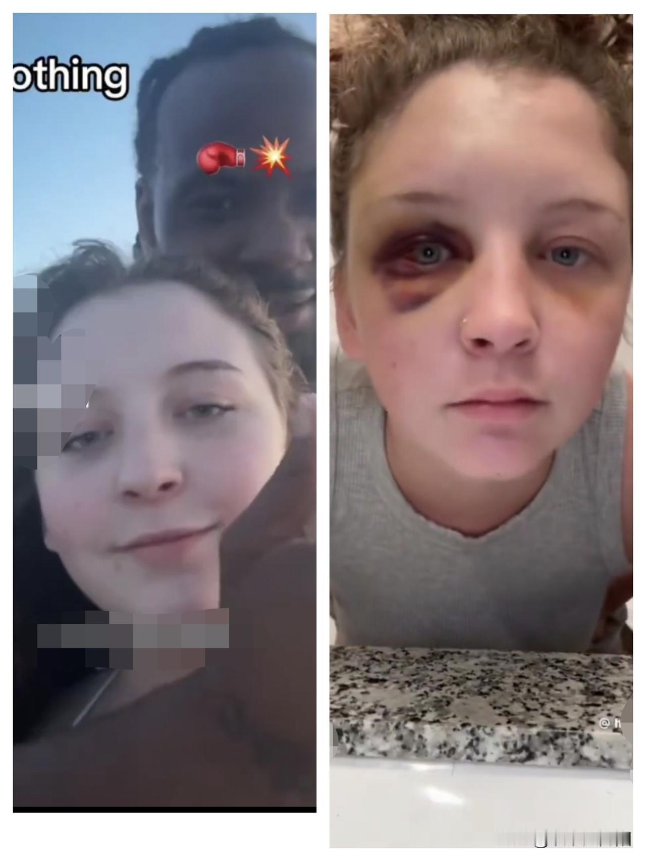 哈哈，好玩，一个白人女性展示了她和黑人男友交往六个月后，她离开他的原因！你觉