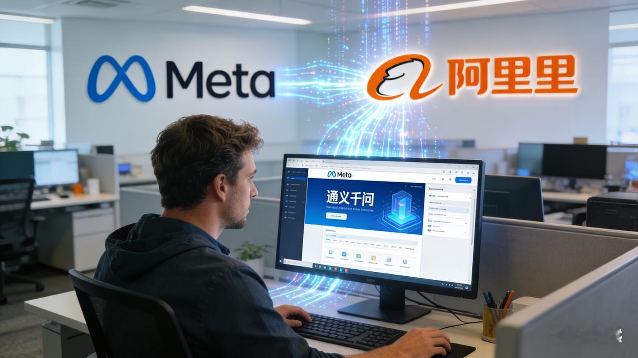 大反转！Meta竟求着阿里调大模型硅谷的阳光透过落地窗，照在Meta工程师