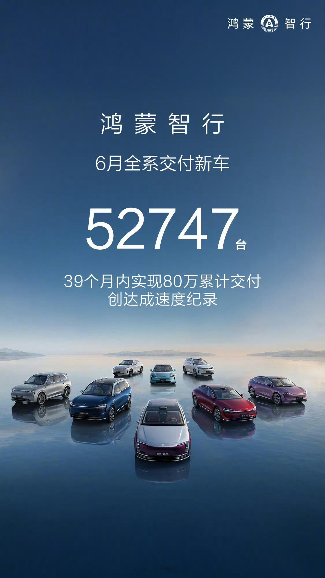 鸿蒙智行3年半卖出80万辆车，这个数据对于广大花粉来说太小了。国内花粉数量按照最