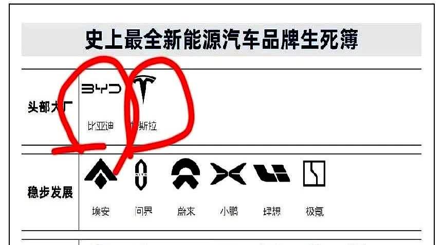 2018年比亚迪销量50万，特斯拉销量24.5万辆2019年比亚迪销量4