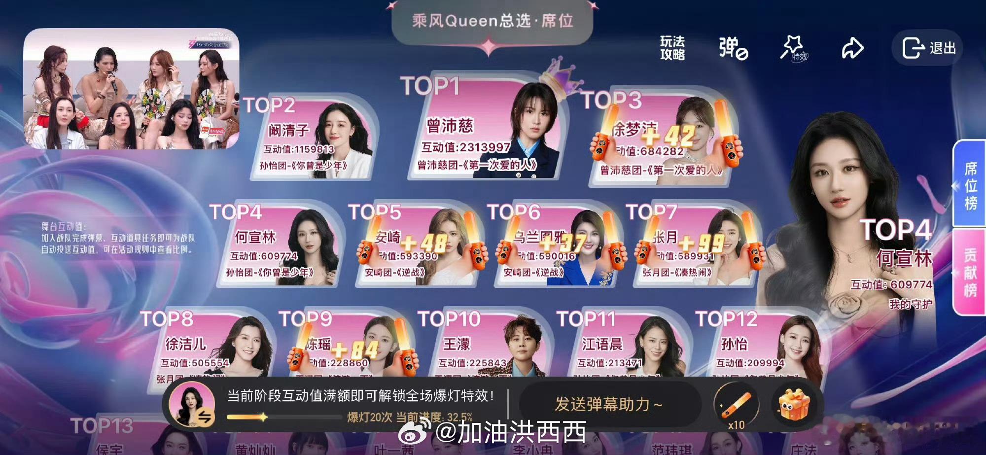 何宣林淘汰芒果装都不装了？何宣林姐姐这么优秀不值得一个总决赛吗？万千惠虽然路人缘