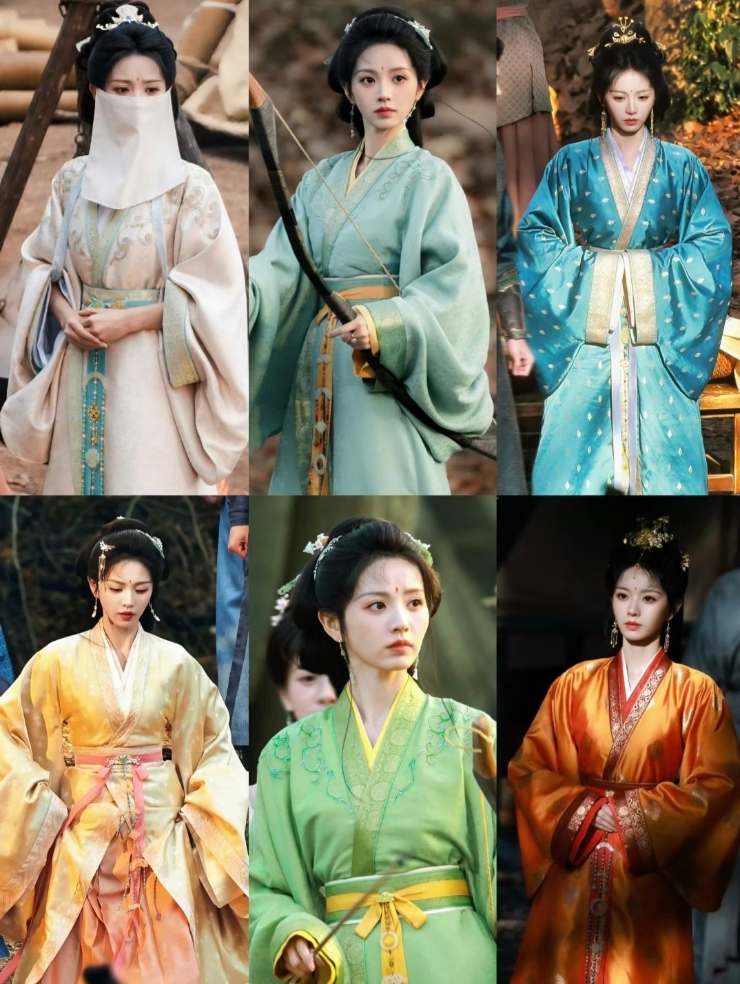 田曦薇《嫁金钗》路透合集，小田露额头更美了