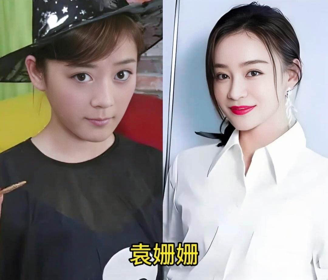 六位.明星的今昔对比:袁姗姗从邻家女孩蜕成干练女神，陈数从清新佳人进阶成优雅