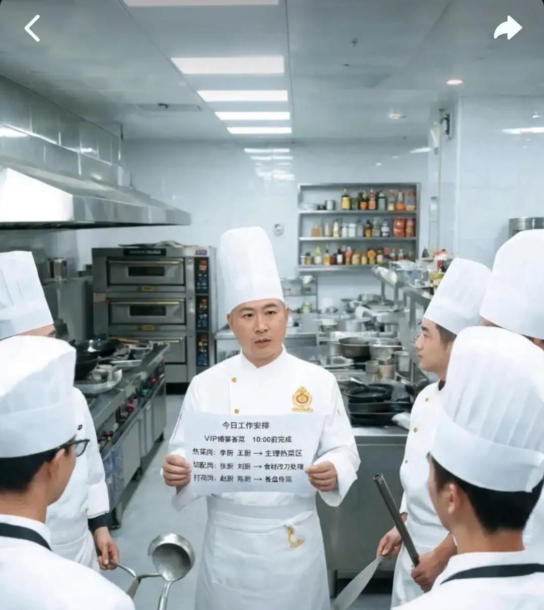 一个月工资6千，新来的厨师长1万8，干了六年的老师傅第二天就递了辞职信，老板连句