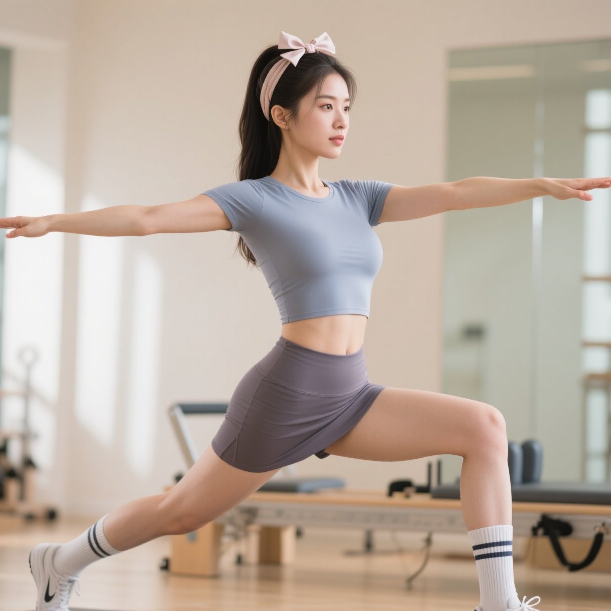 大胸美女运动照活力四射惹人爱