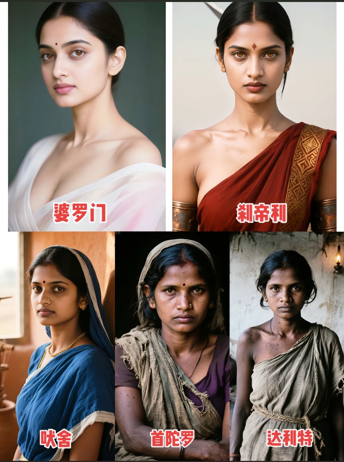 印度的种姓制度婆罗门确实漂亮