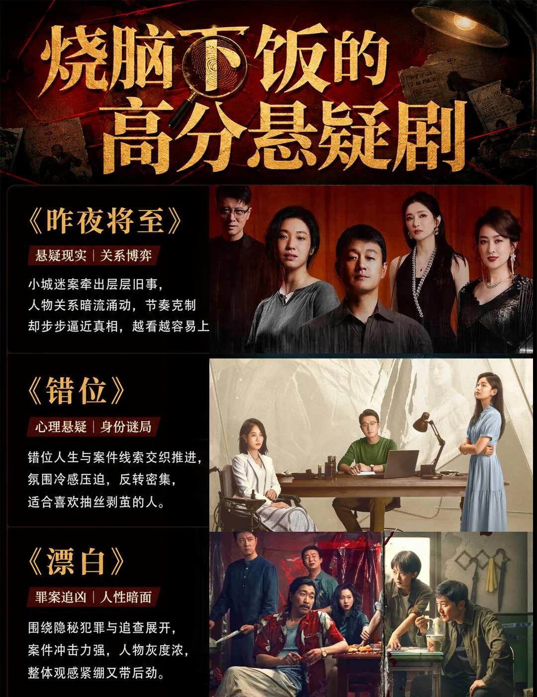 悬疑剧大爆发！这7部剧根本停不下来悬疑剧荒的姐妹有救了！🥝一口气掏出7部高