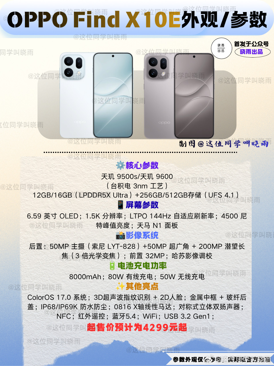 OPPOFindX10系列发布会时间确认了，原本以为还是原来中杯、大杯、超大杯的配置，没想到这次的发